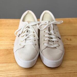 Keds Women's sz 8 Cream Lace-Up Sneakers